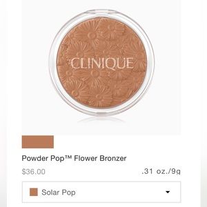 Clinique Powder Pop Flower Bronzer Compact - Solar Pop ***Brand New***